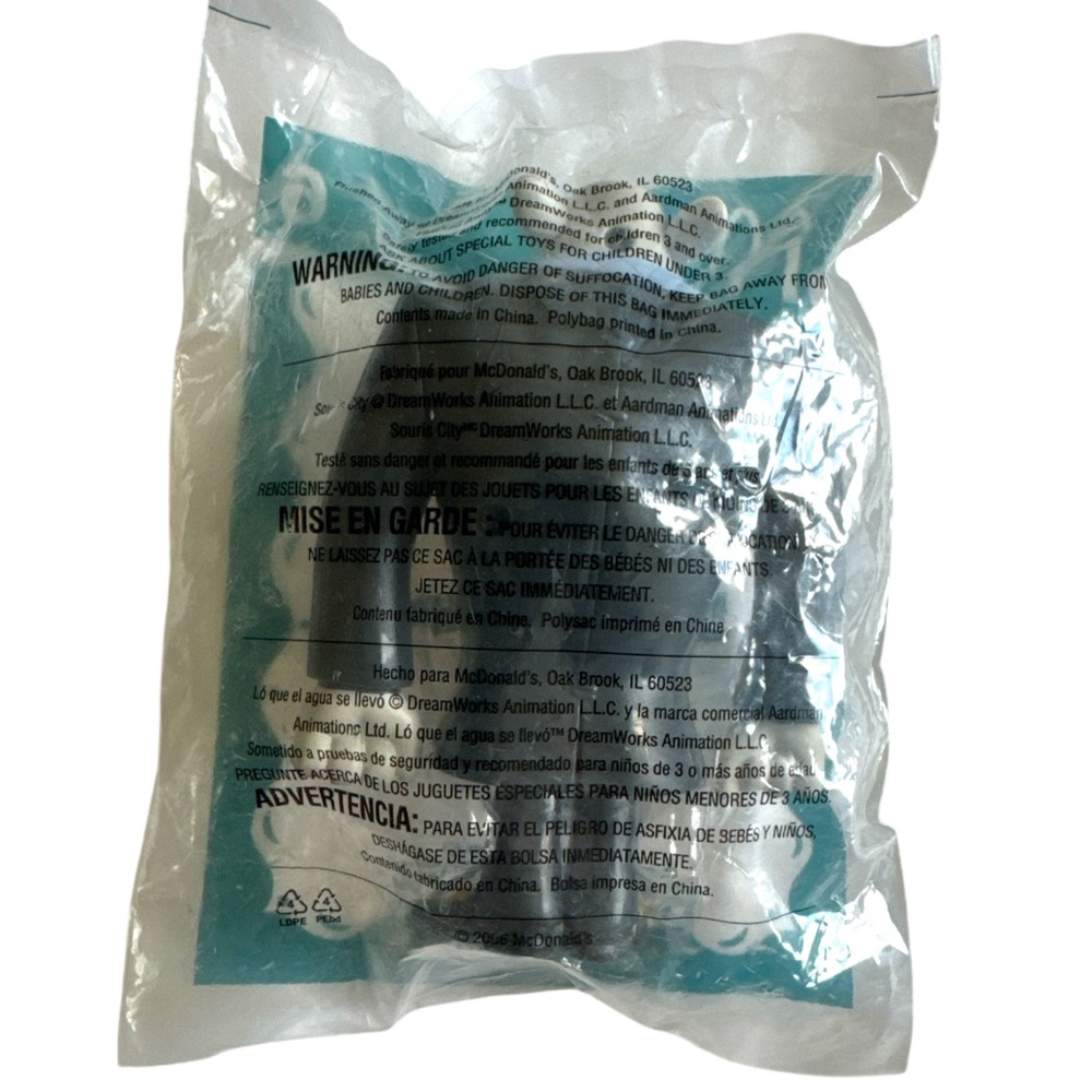 3 FOR $10 MC DONALD’S Flushed Away Sourls City “Whitey” Toy Figure - Picture 2 of 3
